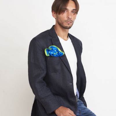 28897 Bandana POIS 49x49cm Twill de Soie Foulards homme été | Malfroy
