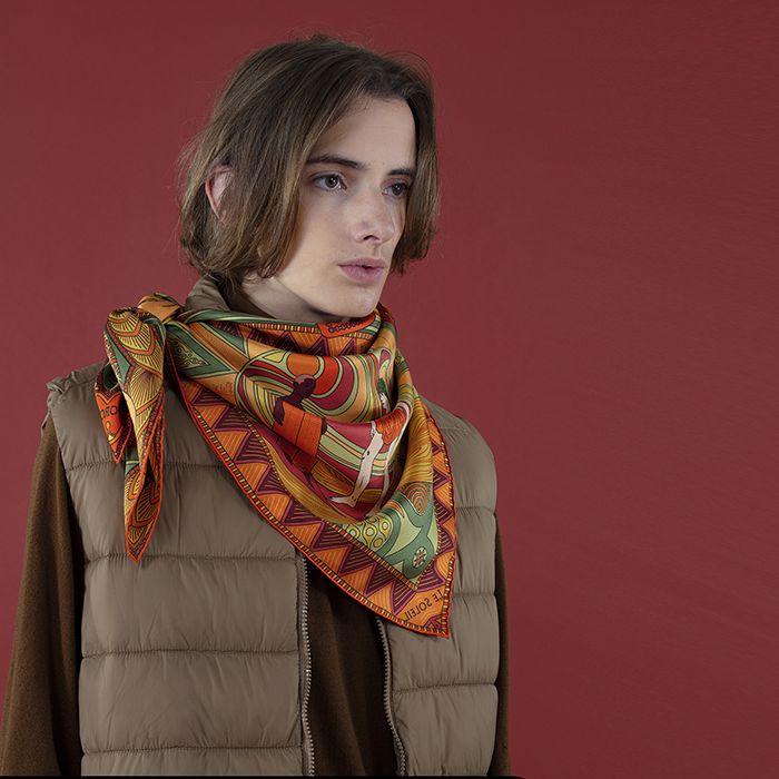 Foulard Homme Laine et Soie