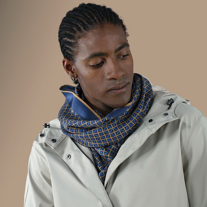 Foulard Homme Laine et Soie